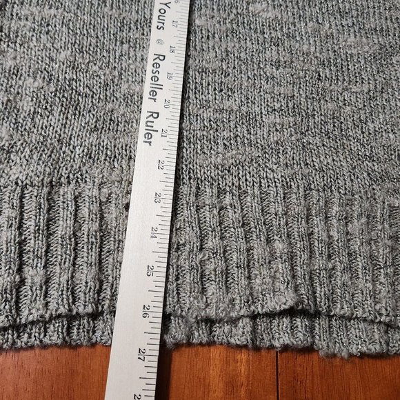 American Eagle Tunic Sweater Womens Beige Deep V Neck Knit Cottagecore Y2K New - Picture 15 of 15